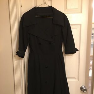 Vintage black twill dress